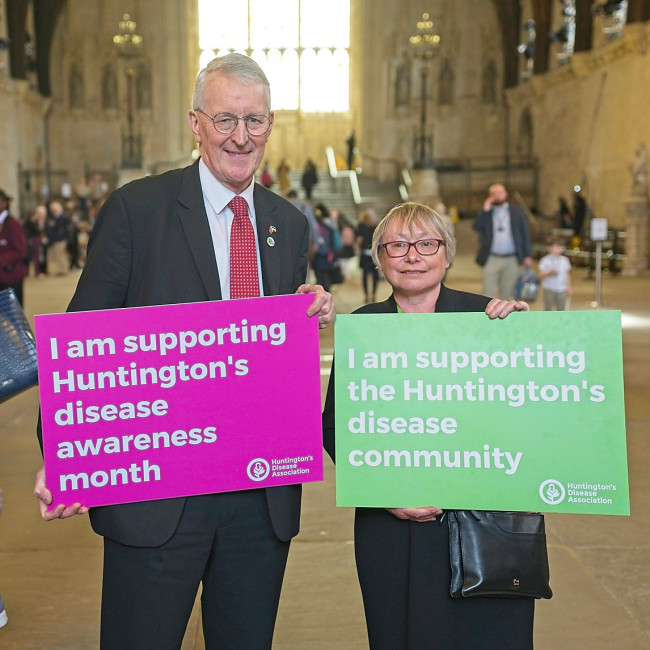 Huntington's disease campaiging