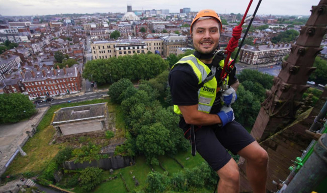 Fundraising abseil