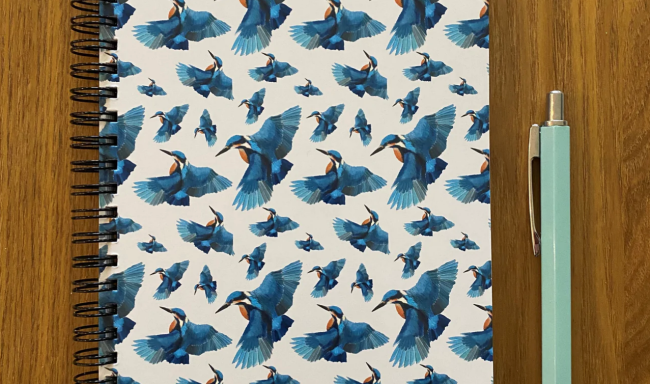 Kingfisher notebook - Jolly Wild