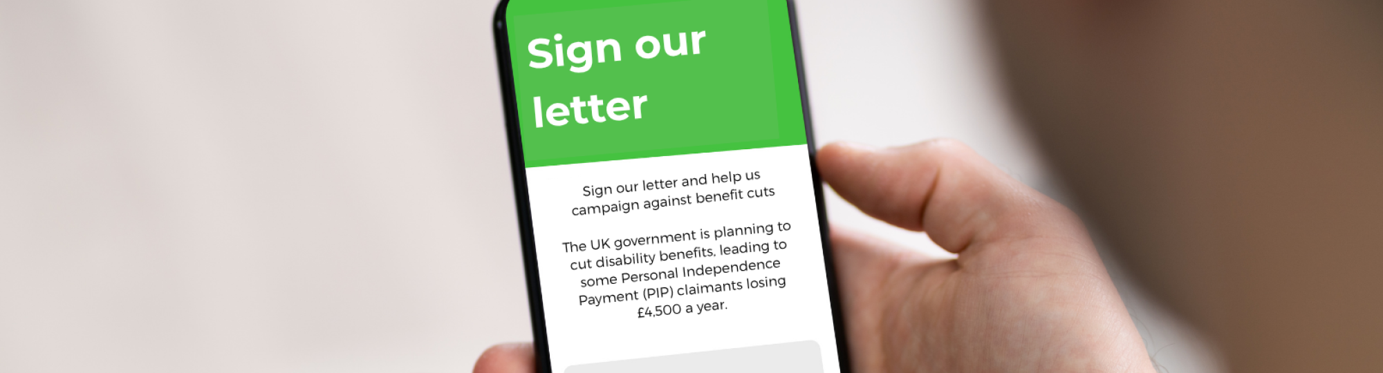 Benefits letter