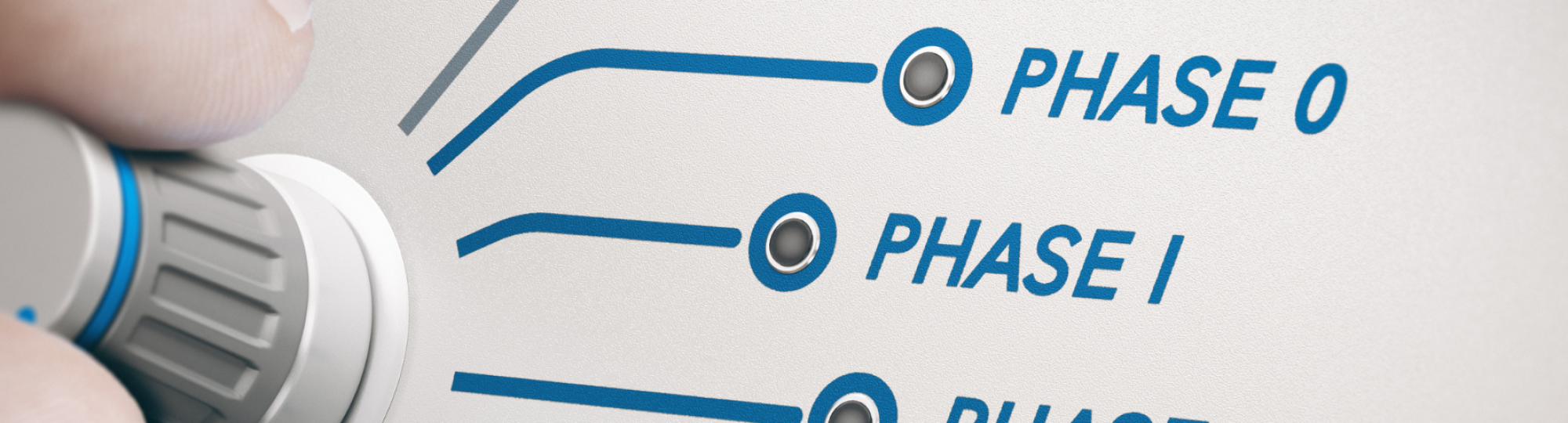 Image showing the phases of a clinical trial in words