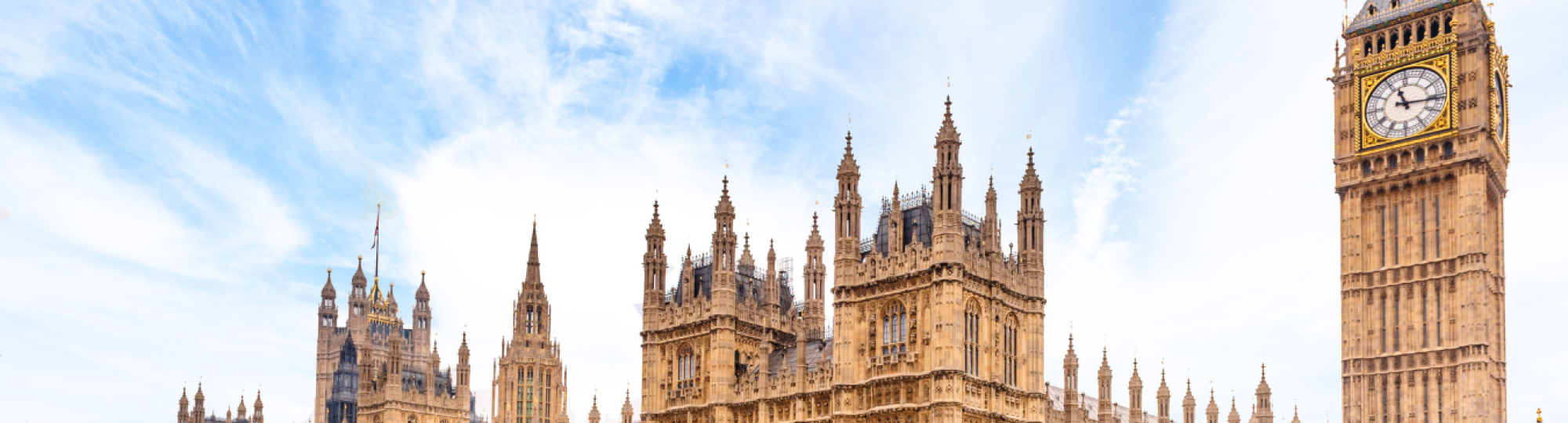 A picture of the Houses of Parliament with Big Ben prominent in the foreground